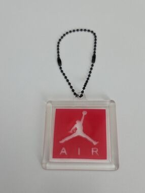 Nike Air Jordan Jumpman Shoe Hang Tag Keychain with Chain